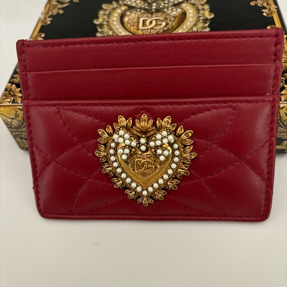 Dolce & Gabbana Devotion Card Case Card Holder Leather - Picture 2 of 10